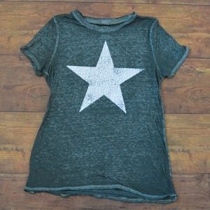 Army green vintage inspired tee